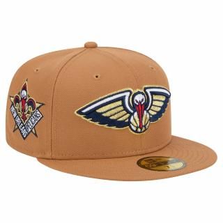 ニューエラ(ニューエラ(New Era)) ニューオーリンズペリカンズ カラー パック 59FIFTY フィットタイプハット - タン