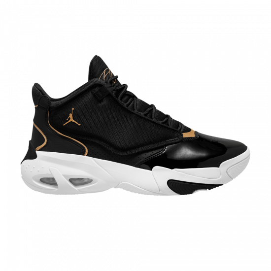 Jordan Max Aura 4 'Black Metallic Gold' ᡼