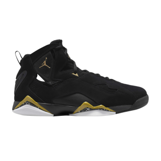 Jordan True Flight 'Black Metallic Gold Speckled'