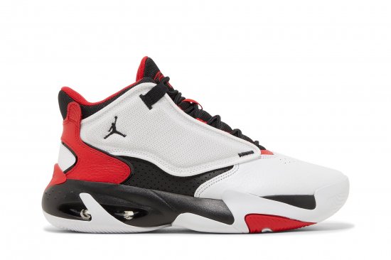 Jordan Max Aura 4 'White Black University Red' ᡼