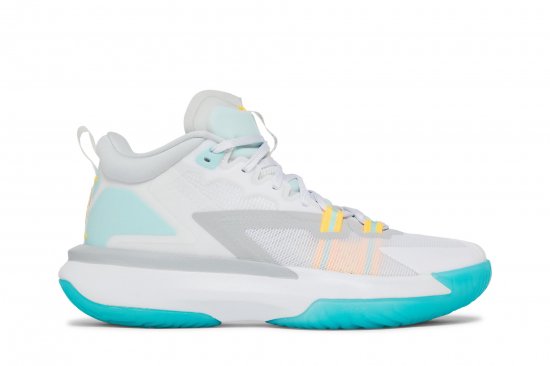 Jordan Zion 1 PF 'White Dynamic Turquoise' ᡼