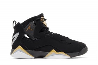 Jordan True Flight 'Black Metallic Gold'