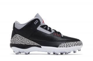 Air Jordan 3 Retro TD Cleat 'Black Cement' ͥ