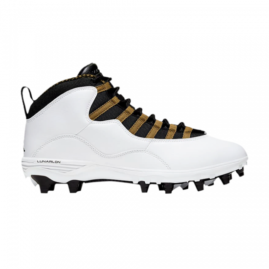 Air Jordan 10 TD Mid 'White Metallic Gold' ᡼