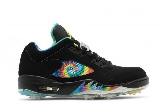 Air Jordan 5 Low Golf 'Peace & Love - Black' ᡼