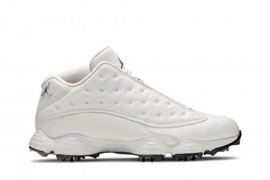 Air Jordan 13 Golf 'White Metallic' ᡼