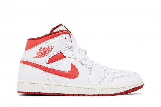 Air Jordan 1 Mid SE 'White Dune Red' ᡼