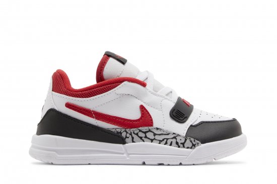 Jordan Legacy 312 Low TD 'Fire Red' ᡼