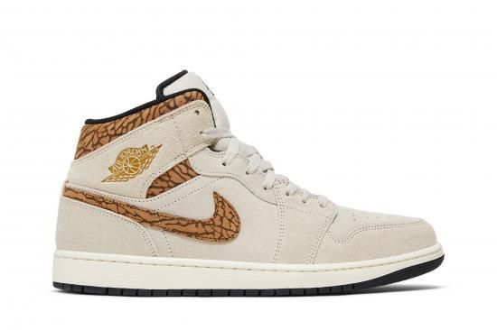 Air Jordan 1 Mid SE 'Brown Elephant' ᡼