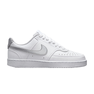 Wmns Court Vision Low Next Nature 'White Metallic Silver'
