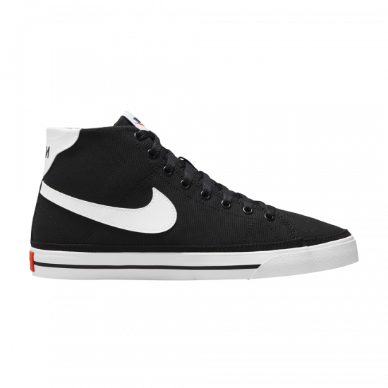 Wmns Court Legacy Canvas Mid 'Black White' ᡼