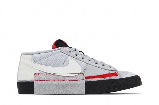 Blazer Low Pro Club 'Wolf Grey University Red' ᡼