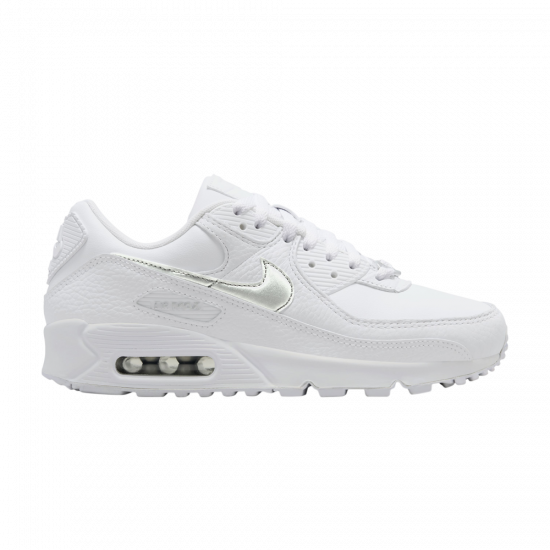 Wmns Air Max 90 'White Metallic Silver' ᡼