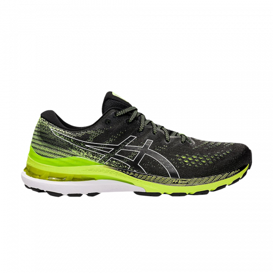 Gel Kayano 28 2E Wide 'Black Hazard Green' ᡼