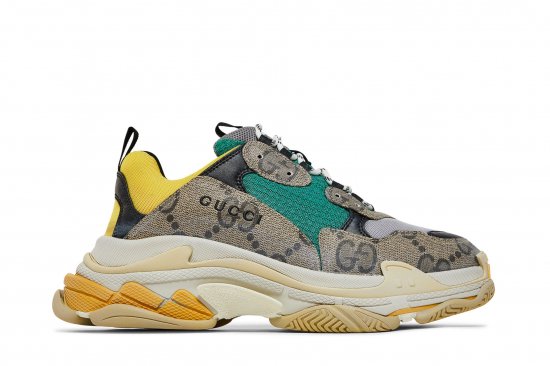 Gucci x Balenciaga Triple S 'The Hacker Project - Beige Yellow' ᡼