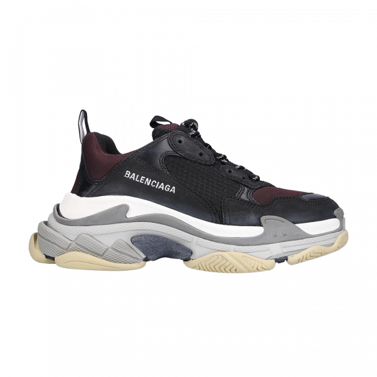 Balenciaga Triple S Sneaker 'Black Burgundy' ᡼