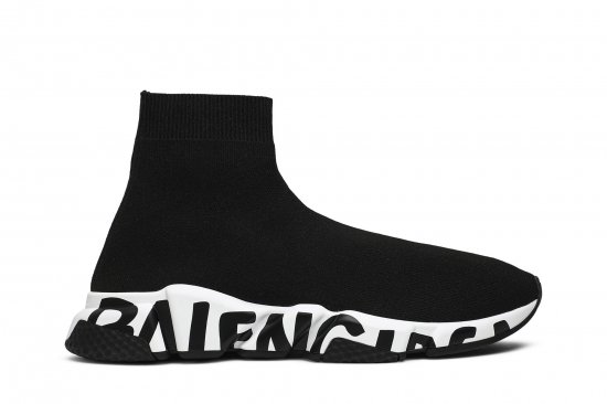 Balenciaga Wmns Speed Trainer 'Black White' ᡼