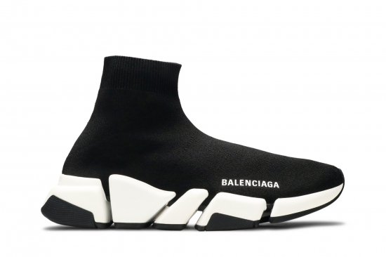 Balenciaga Wmns Speed 2 Trainer Knit 'Black White' ᡼