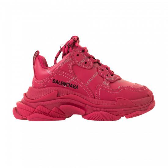 Balenciaga Triple S Sneaker Kids 'Allover Logo - Pink' ᡼