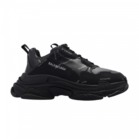 Balenciaga Triple S Sneaker 'Allover Logo - Black' ᡼