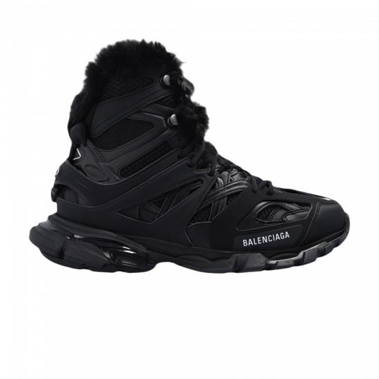 Balenciaga Track Hike High 'Faux Fur - Black' ᡼