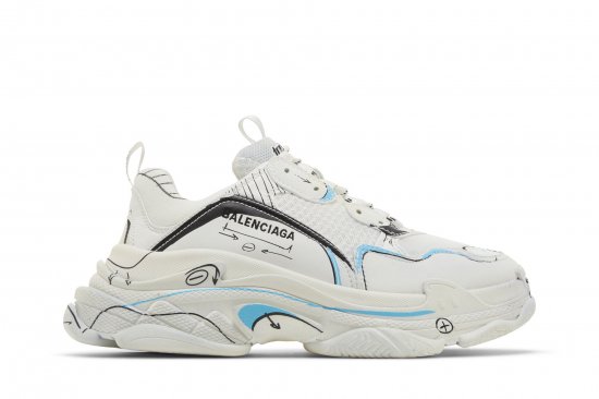 Balenciaga Triple S Sneaker 'Sketch - White' ᡼