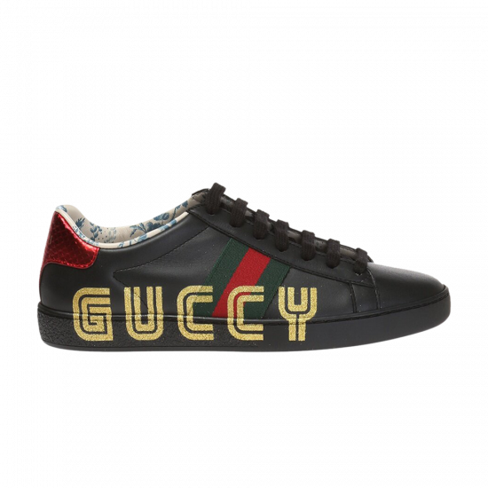 Gucci Wmns Ace Low 'Guccy Print - Black' ᡼