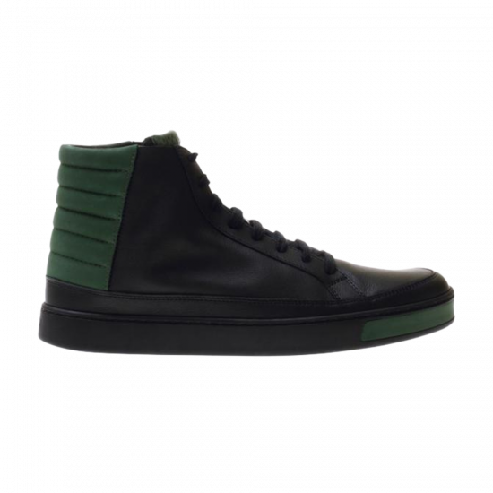 Gucci Signature Leather High 'Black Green' ᡼