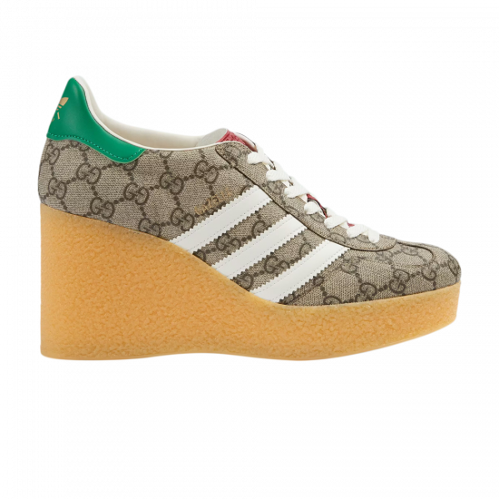 Adidas x Gucci Wmns Wedge Gazelle 'Beige GG Monogram' ᡼