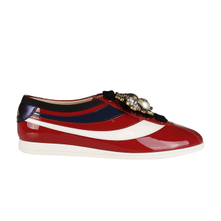 Gucci Wmns Falacer Sneakers 'Red Vernice Crystal'