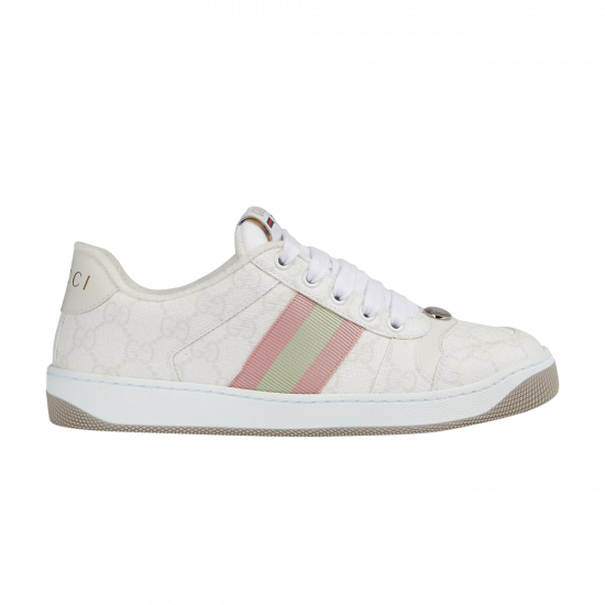 Gucci Wmns Screener Sneaker 'GG Monogram - White Pink' ᡼