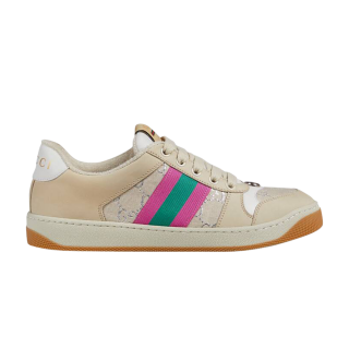 Gucci Wmns Screener 'White GG Lamé'