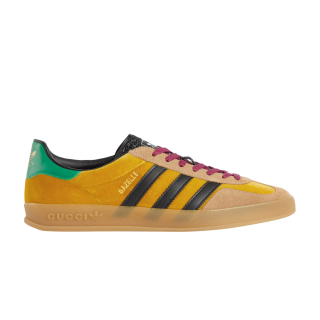 Adidas x Gucci Gazelle 'Yellow Velvet Green'