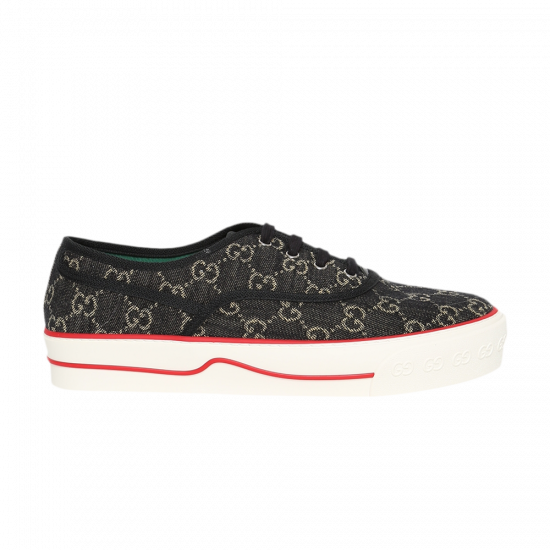 Gucci Tennis 1977 Low 'GG Logo - Black Denim' ᡼