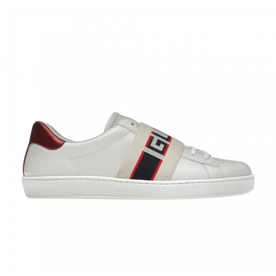 Gucci Wmns Ace Stripe 'White Red Black' ᡼