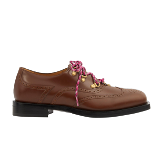 Gucci Brogue Detail Lace Up 'Brown'