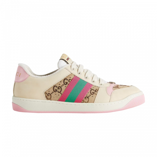 Gucci Wmns GG Screener 'GG Canvas - Beige Pink' ᡼