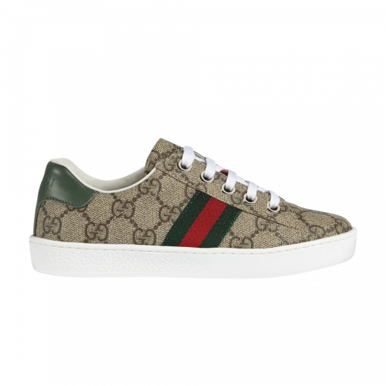 Gucci Ace GG Supreme Kids 'Beige Green' ᡼