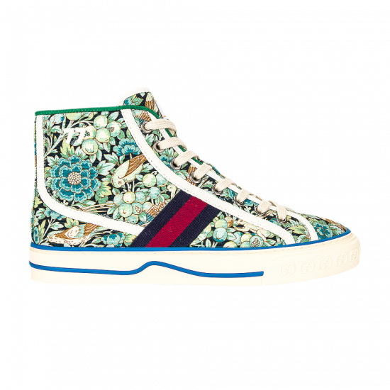 Liberty of London x Gucci Wmns Tennis 1977 High 'Floral - Light Blue Green' ᡼