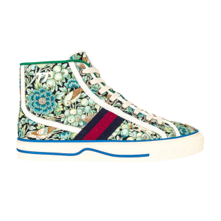 Liberty of London x Gucci Wmns Tennis 1977 High 'Floral - Light Blue Green' ͥ