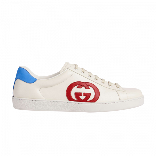 Gucci Ace 'Interlocking G - White Red Blue' ᡼