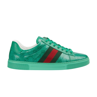 Gucci Ace 'GG Crystal Canvas - Green' ͥ