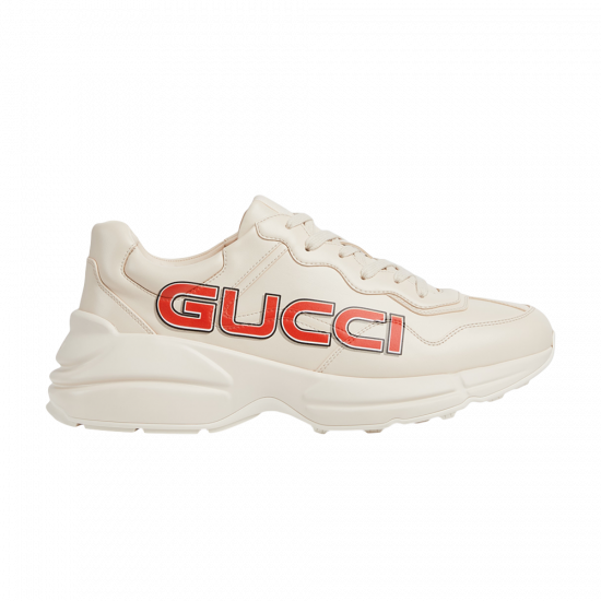 Gucci Rhython Leather Sneaker 'Ivory Demetra' ᡼