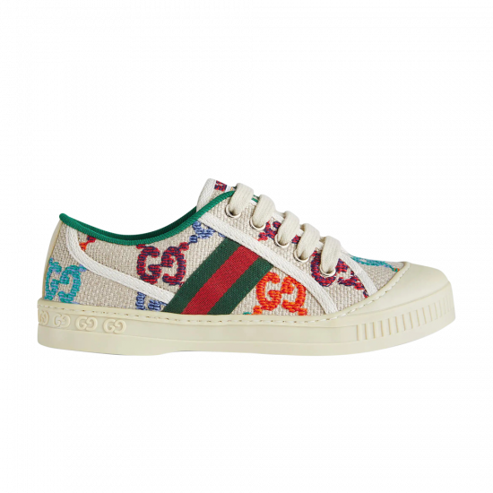 Gucci Tennis 1977 Kids 'GG Embroidered Logo - White Multi' ᡼