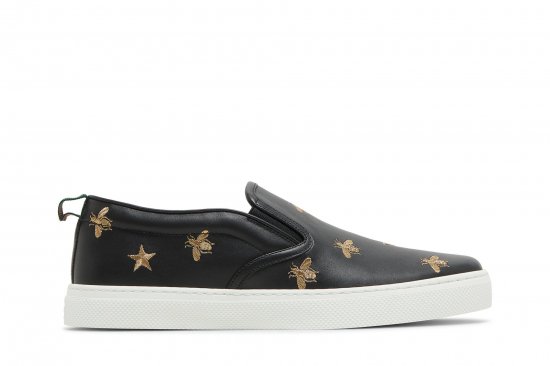 Gucci Slip-On 'Bees - Black' ᡼