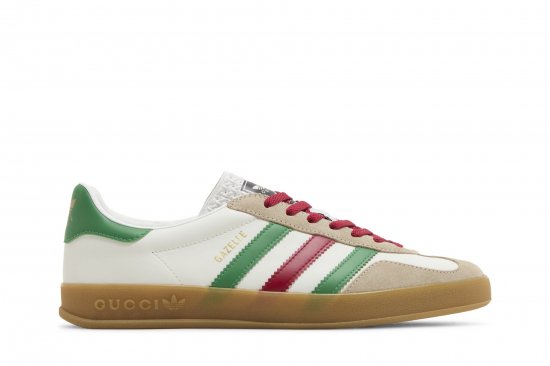 Adidas x Gucci Gazelle 'White Green Red' ᡼