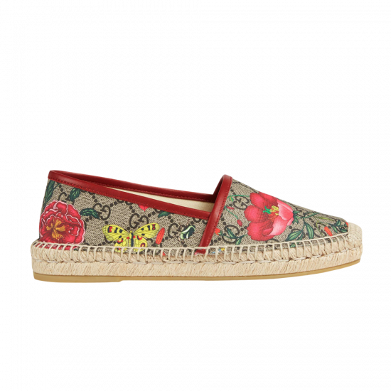 Gucci Wmns GG Supreme Espadrilles 'Floral' ᡼