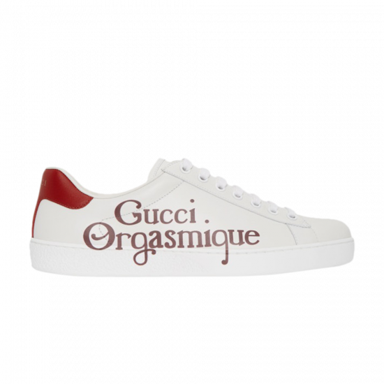 Gucci New Ace 'Gucci Orgasmique - White Hibiscus Red' ᡼