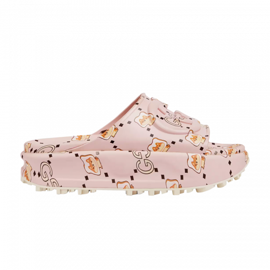 Pikarar x Gucci Wmns Slide Sandal 'GG Animal Print - Light Pink' ᡼