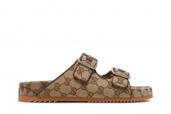 Gucci Slide Sandal Strap 'Beige Monogram' ᡼